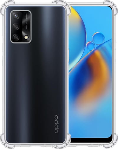Hoesje - Geschikt voor OPPO A74 4G - Sterk & Shockproof - Siliconen Shock Case - Hoes Cover - Telefoonhoes - Transparant