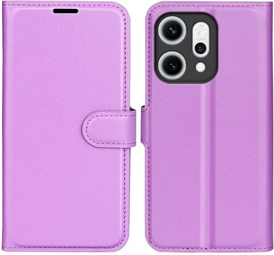 Coverup Hoesje - Geschikt voor OPPO Reno14 Hoesje - Coverup Book Case - Paars