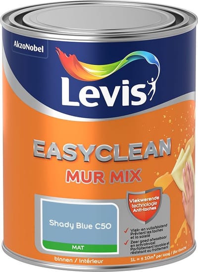 Levis - Easyclean Mur Mat Mix - Shady Blue C50 - Mengverf - 1 L