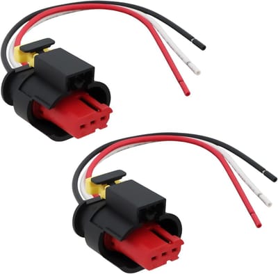 Ontstekingsspoel Connector - Bobine Stekker - Auto Onderhoud - 3-Pin Aansluiting - 15 cm Kabel - Zwart