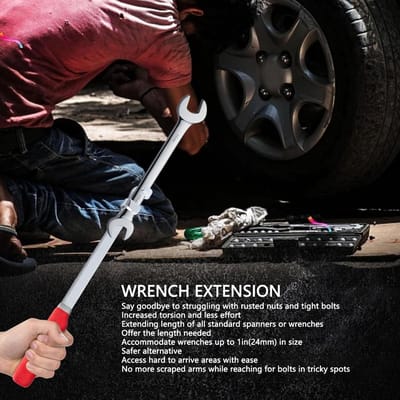 ZEYNOMAX- Extender Tool Bar - Extra lange 38 cm verlenging voor maximale hefboomkracht - Handgereedschap - Veilig gebruik - Geschikt voor mobiele telefoons - Elegant ontwerp - Verhoogt efficiëntie - Sleutelverlengstuk