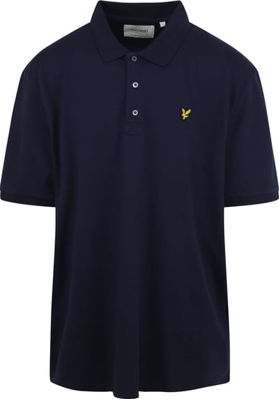 Lyle and Scott Plussize Polo Donkerblauw (navy) - Maat 4XL - Heren