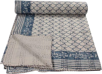 Kleur Diya Design Handgemaakte Kantha Werk 100% Katoen Gooi Beddengoed Bedsprei Bohemian Gudari Bedcover Interieur Woondecoratie Deken Quilt