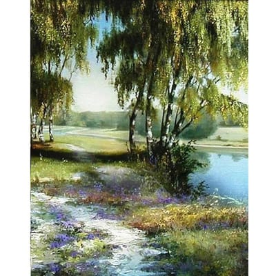 Diamant schilderij borduurwerk lente steentjes schilderij kruissteek mode woninginrichting 20X30CM beige