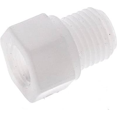 Verloopring G1/8'' Binnendraad X G1/4'' Buitendraad Polypropyleen (PP) 10bar FDA 17mm Hex