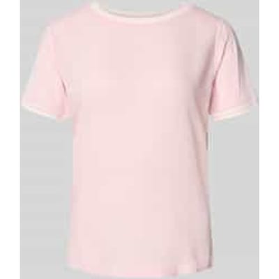 T-shirt van Mix van viscose en elastaan met ronde hals