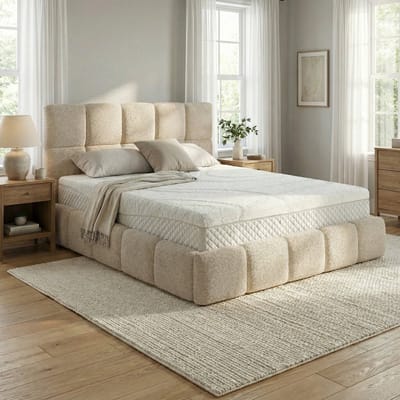 Mörgenn Bed Calma - Luxe Bedframe met Opbergruimte - Sand (Anthology 03) - 160x200 cm - Zonder Matras
