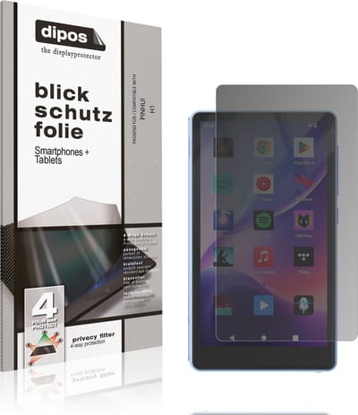 dipos – Matte Privacy Screenprotector geschikt voor PINHUI H1 | Anti-Spy Beschermfolie