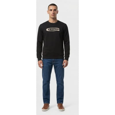 G-Star Old Skool Crew Sweat L/s Dk Black Taglia: XS | Maglioni a maglia Outlet | Uomo | Nero