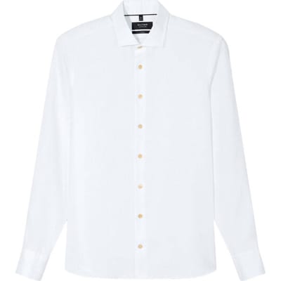 OLYMP Signature Casual Overhemd, Tailored Fit, Kent, Champagne