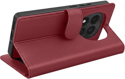 Mayaxess, Hoesje Geschikt Voor Redmi Note 15 Pro Plus 5G Wallet 2 in 1 Uitneembaar, Bordeaux
