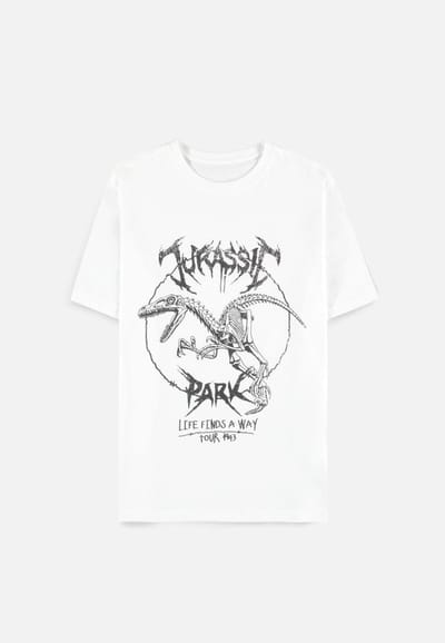 Jurassic Park - Life Finds A Way - Tour 1993 Heren T-shirt - S - Wit