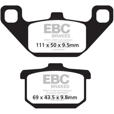 Ebc Fa-v Series Fa085v Gesinterde Remblokken Zwart