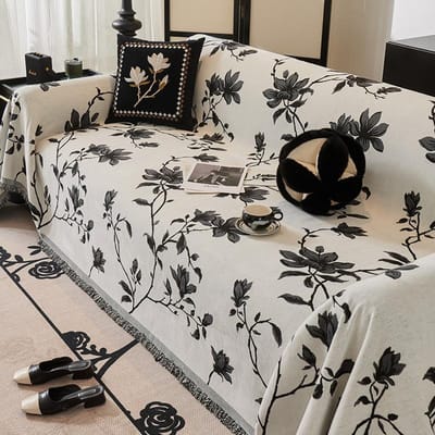 Nieuwe Bankhanddoekhoes Volledige Hoes Allesomvattend Antislip Universele Hoes Frans Retro Licht Luxe High-end Hoes 180*130cm