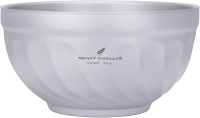 Dubbele Wand Titanium Kommen 500ml en 800ml voor Havermout, Soep en Rijst - Ultralichte, Draagbare Tafelgerei voor Kamperen en Outdoor Gebruik