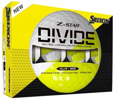 Golfballen met uitstekende controle en remkracht - Dozijn geel/wit