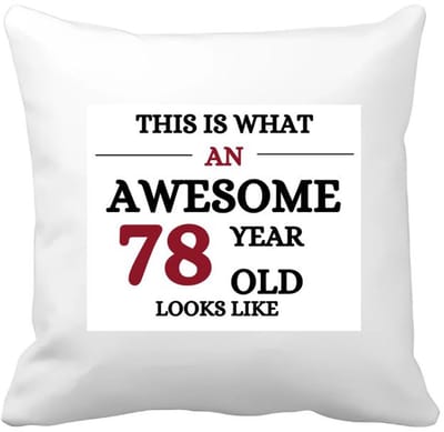 Akyol - an awesome 78 year Kussen hoes - Hoera 78 jaar - 78 geworden - verjaardagscadeau - cadeau voor opa/oma - 40 bij 40 cm