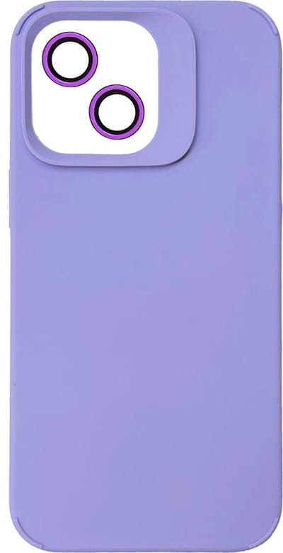 Casemania Hoesje Geschikt voor Apple iPhone 11 - Paars - Liquid Siliconen Back Cover - Met Camera Lens Protector