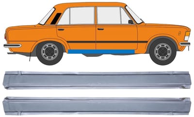 Reparatie dorpel voor Fiat 125p 1968-1991 / Links + Rechts / Set