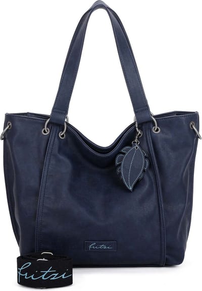 Fritzi aus Preußen Shopper Schoudertas Eco Fritzi02 Blue Donkerblauw
