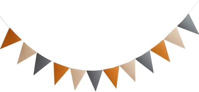 Pennant Banner - Banner Fabric Garland - 12 Dubbelzijdige Vlaggen - Triangle Banner - Kinderen's Kamerversiering
