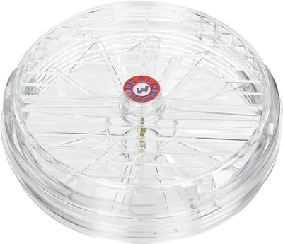 Ventilatorkachel Glas - Ventilatierooster - Ventilatie Ramen - Vast Rooster - 170 mm Diameter - Transparant