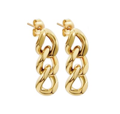 Hiden - Chain Oorbellen - Fashion - Vrouwen - Stijlvolle oorbellen - Sieraden - Earrings - Elegant accessoire | Goudkleurig