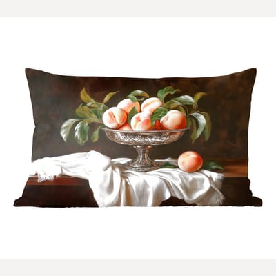 Sierkussens - Kussentjes Woonkamer - 60x40 cm - Stilleven - Perziken - Vintage