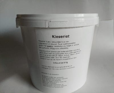 Kieseriet ca 5 Kg + 500 gram gratis in afsluitbare emmer
