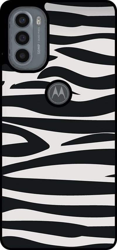 Smartphonica Telefoonhoesje Geschikt voor Motorola Moto G31 / G41 met zebra opdruk - TPU backcover case zebra design - Zwart Wit geschikt voor Motorola Moto G31;Motorola Moto G41