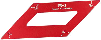 Dailygoods- Meetliniaal Aluminium - Hoekliniaal - Houtbewerking - Krabbelgereedschap - Slijtvast - Corrosiebestendig
