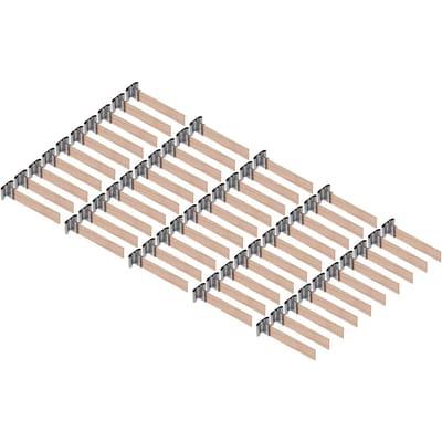 50 stuks Houten Kaarslonten 2,4 x 0,5 inch Professioneel Draagbaar Huis DIY Kaarslonten met Metaal beige