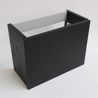 INK Versus Fonteinonderkast - 36x18x27cm - 1 deur - links en rechtsdraaiend - greeploos - MFC Houtskool eiken