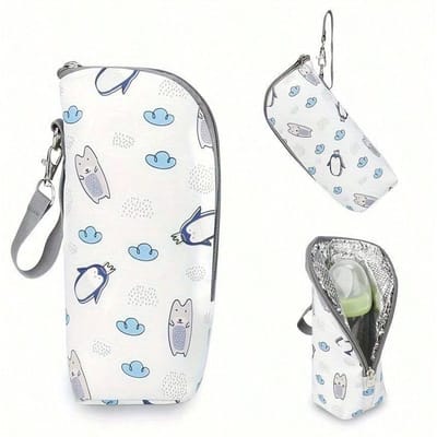 Sac à Bouteille Portable Avec Moule en Aluminium Pour l'Isolation, Un Accessoire de Sac pour Maman Pour Garder les Bouteilles au Chaud en Déplacement