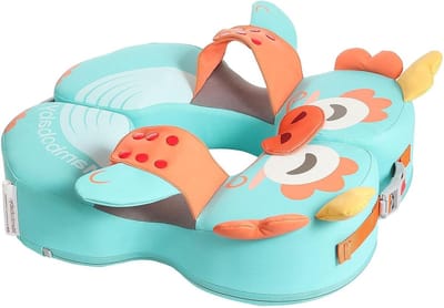 Baby Zwemtrainer Float - Baby Zwemband Baby - Veilig Zwemmen Leren - Dubbele Veiligheidssluitingen - 3-72 Maanden - Blauw