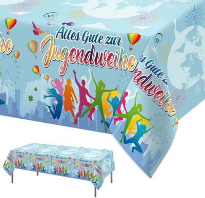 Cosensi - Dailygoods - Set van 3 Feesttafelkleden voor Jeugdwijding, Waterdicht PVC