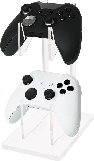 Dubbele Laag Gaming Controller Houder voor Gamepads, Universele Accessoires en Hoofdtelefoonstandaard voor Bureau en Tafel