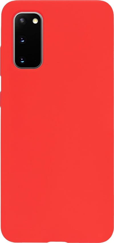 BMAX Siliconen hard case hoesje geschikt voor Samsung Galaxy S20 - Hard Cover - Beschermhoesje - Telefoonhoesje - Hard case - Telefoonbescherming - Rood