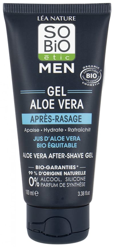 SO’BiO étic For men aftershave gel aloe vera 100 Milliliter