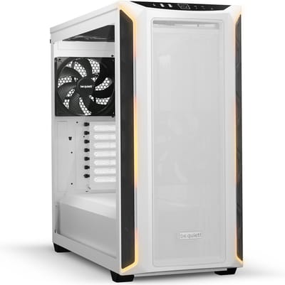 be quiet! SHADOW BASE 800 DX White Desktop PC Case - PC behuizing wit midi-tower voor uitzonderlijke luchtstroom, maximale ruimte - Gaming PC Case met Tot 4 voorgeïnstalleerde Light Wings of Pure Wings 3-fans - Developed in Germany