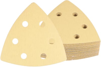 Dailygoods - Muisschuurmachine Schuurpapier - Detail Schuurpads - Driehoekig - 240 Korrel - Geschikt voor Houten Meubels - 20 Stuks