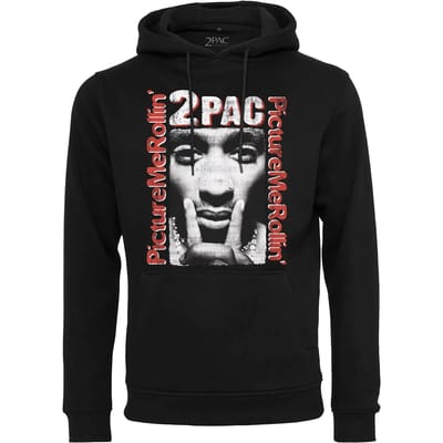 Urban Classics Tupac - Tupac Boxed In Hoodie/trui - L - Zwart