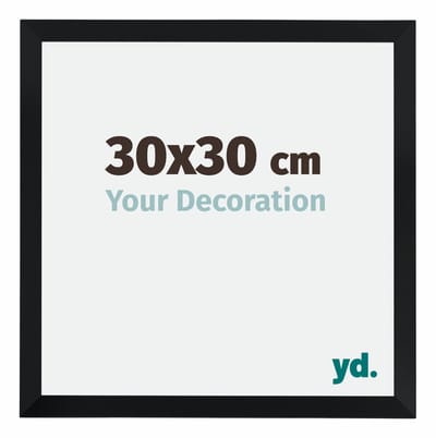 Your Decoration - Fotolijst 30x30 cm - MDF - Zwart Mat - Catania