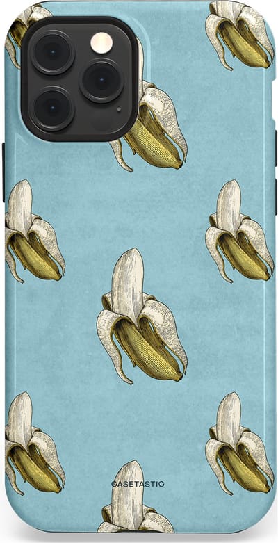 Casetastic Hoesje Geschikt voor Apple iPhone 12/12 Pro Magsafe - Stijlvolle Beschermende Duo-layer Case - Vintage Fruit Design