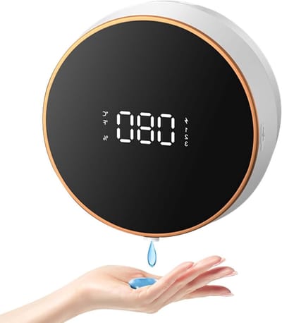 Automatische Zeepdispenser 300 ml - Wandmontage, Sensor, Geen Boren Nodig, Contactloos, Elektrisch voor Badkamer, Keuken en Kantoor