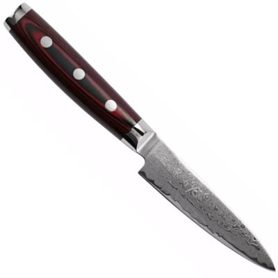 Yaxell Super Gou Officemes 10 cm – 161 Lagen Damaststaal – SG2 Staal – 63 HRC – Canvas-Micarta Heft