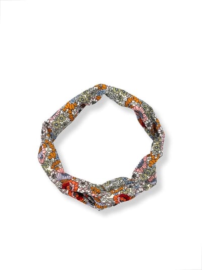 Duurzaam cadeau - Flexibele haarband - IJzerdraad - Gekleurde bloemen - 90 cm