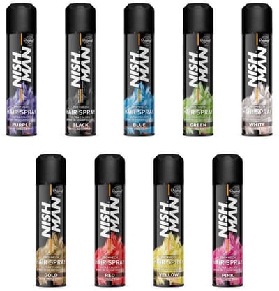 Nishman Pro Mech Kleurspray Goud, tijdelijke haarkleur 150ml uniseks