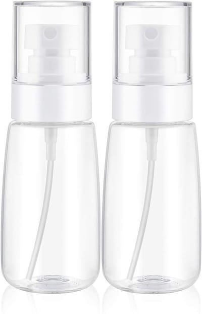 2 stuks - Sprayfles - Sprayfles voor water - Haarverstuiver - Fijne mistverstuiver - Kleine verstuiver - Geurverstuiver - Doorzichtige container met pomp - Transparant