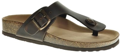 Teenslipper Donkerbruin Bionatura maat 37